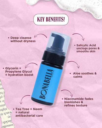 Salicylic Acid + Niacinamide Foaming Face Wash